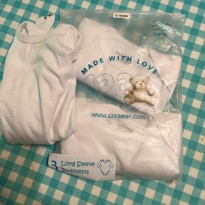 White Long Sleeve Bodysuit